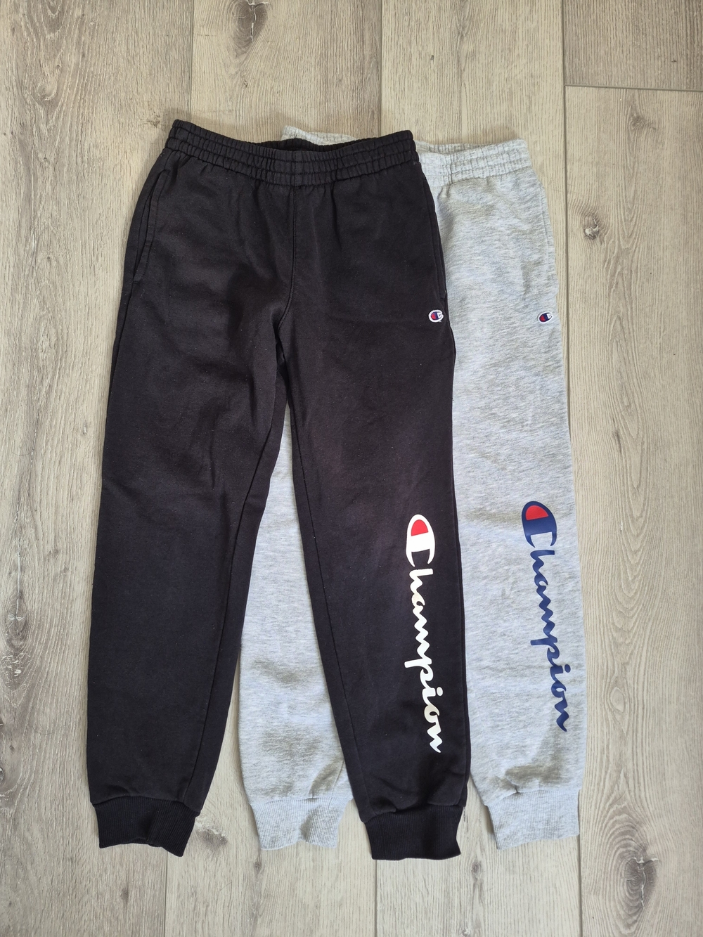 Champion Black & Light Gray Kids Jogger Pants Size 10/12